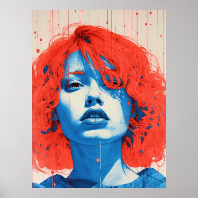 Poster L'Enchantant Tête Rouge (Devant)