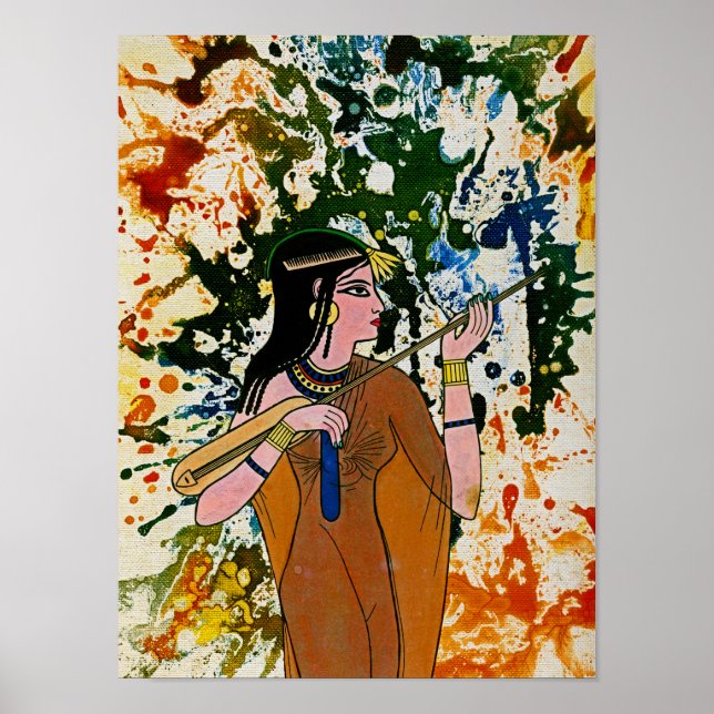 Poster L'Enchanteuse égyptienne par Michael Moffa (Devant)