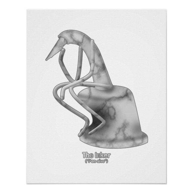 Poster L'encreur ("stylo") - (Devant)