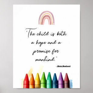 Poster L'enfant est à la fois un espoir et une promesse p