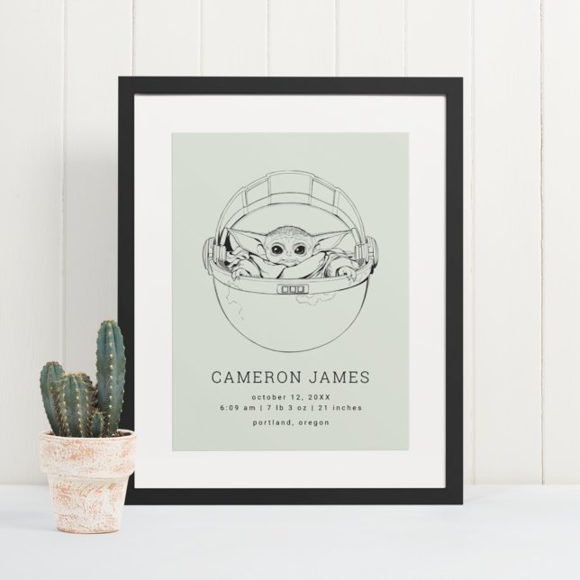 Poster L'enfant | Statistiques de naissance (Créateur téléchargé)