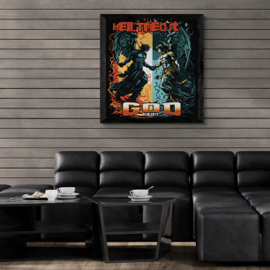 Poster L'Enfer A Essayé Dieu L'A Refusé La Foi Chrétienne