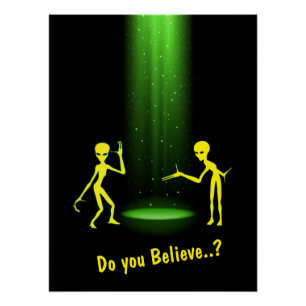 Poster L'enlèvement d'Aliens OVNI 👽 Croyez-Vous ?