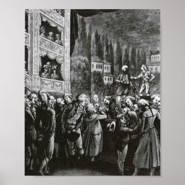 Poster L'enlèvement de l'opéra Serail Amadeus Mozart (Devant)