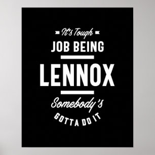 Poster Lennox Personalized Name Birthday