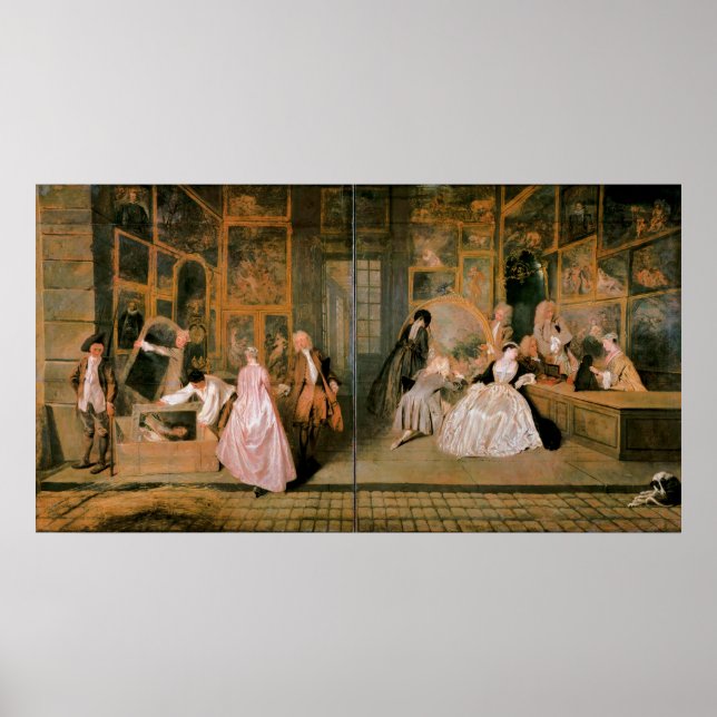 Poster L'Enseigne de Gersaint, 1720 (Devant)