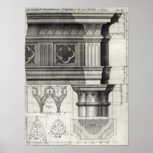 Poster L'Entablature et le Capital gothique