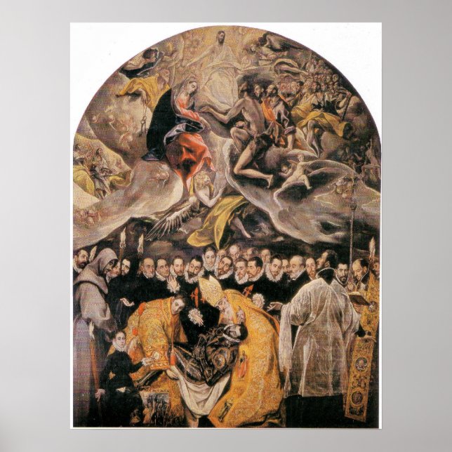 Poster L'Enterrement du Comte d'Orgaz par El Greco (Devant)