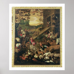 Poster L'entrée des animaux dans l'arche