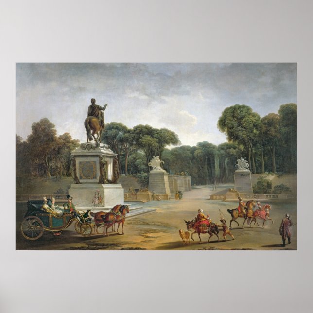 Poster L'entrée des Tuileries depuis la place (Devant)
