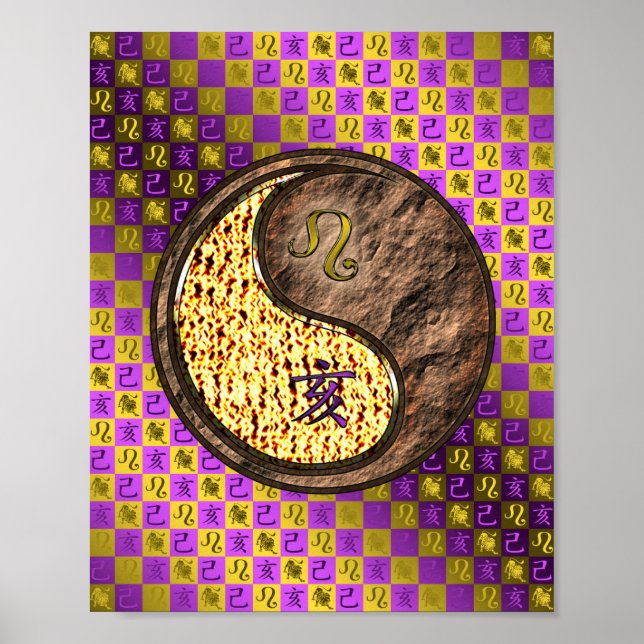 Poster Leo & Earth Boar (Devant)