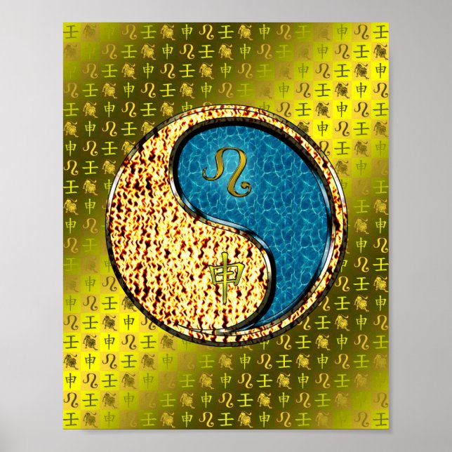 Poster Léo et singe de l'eau (Devant)