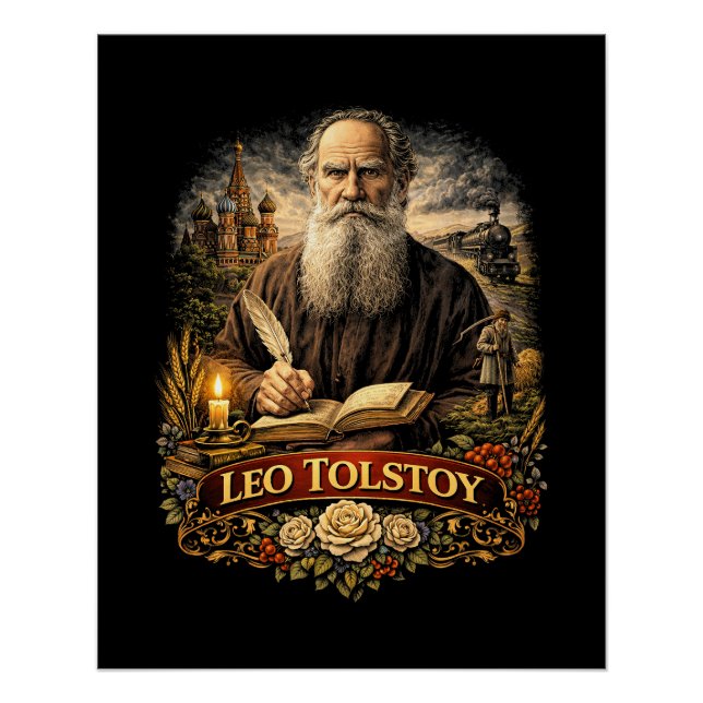 Poster Léo Tolstoï (Devant)
