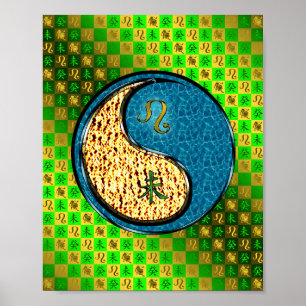 Poster Leo & Water Chèvre