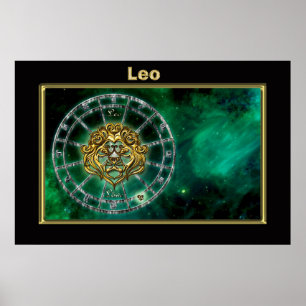 Poster Leo Zodiac Astrologie