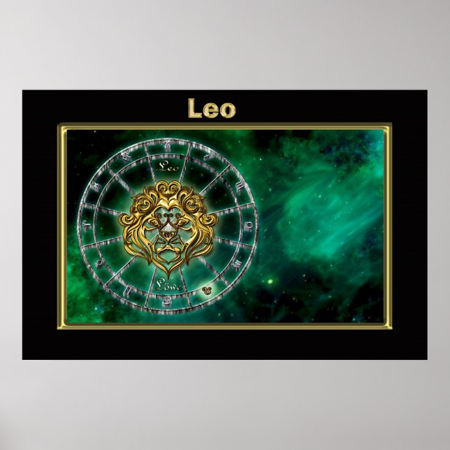 Poster Leo Zodiac Astrologie (Devant)