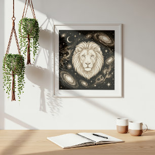 Poster Léo Zodiaque Céleste Astrologie