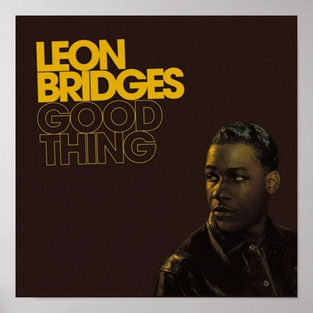 Poster Leon Bridges Good Thing Album Cover (Devant)