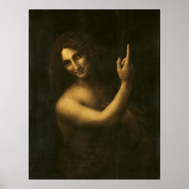 Poster Léonard de Vinci Saint Jean Baptiste (Devant)