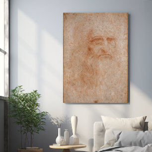 Poster Leonardo Da Vinci, Autoportrait Présumé