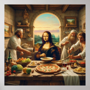 Poster Leonardo Da Vinci Divertir Quelques Amis