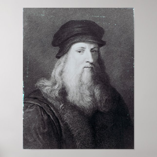 Poster Leonardo da Vinci, gravé par Raphael (Devant)