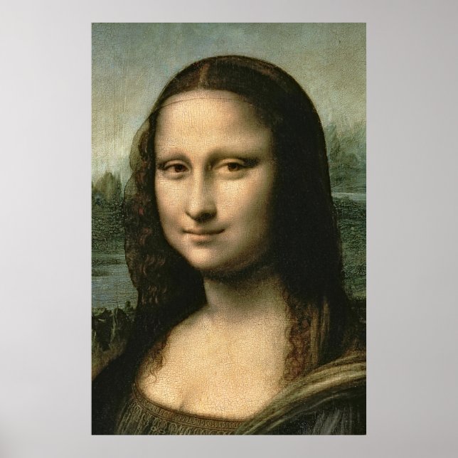 Poster Leonardo Vinci | Mona Lisa, c.1503-6 (Devant)