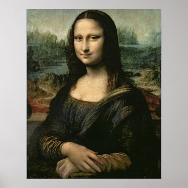 Poster Leonardo Vinci | Mona Lisa, c.1503-6 (Devant)