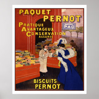 Poster Leonetto Cappiello 1905 Biscuits Pernot