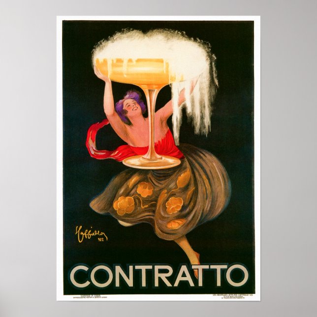 Poster Leonetto Cappiello Contratto Liquor Publicité (Devant)