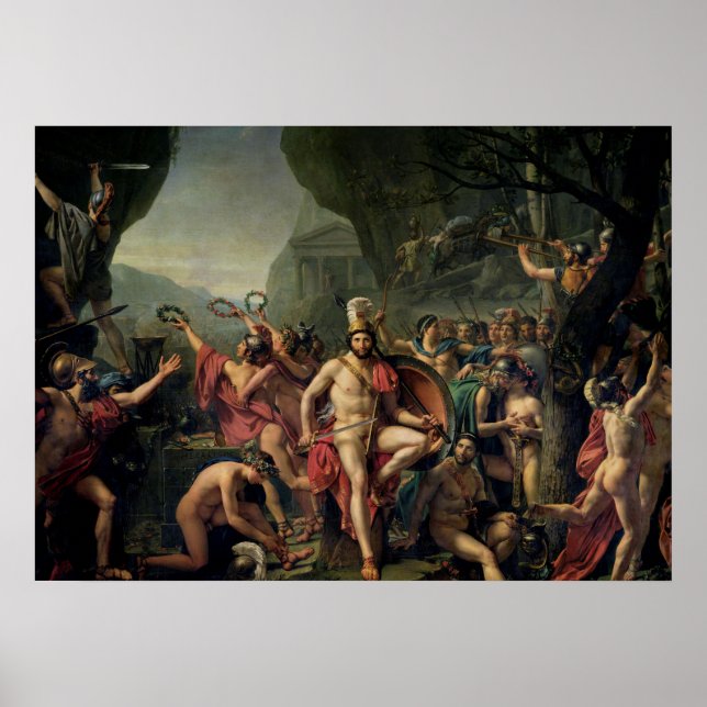 Poster Leonidas à Thermopylae (Devant)