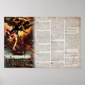Poster Léonine Prière d'Exorcisme