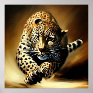 Poster Leopard (13) Chat sauvage