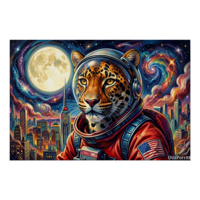 POSTER LÉOPARD EN BANLIEUE 2 (Devant)