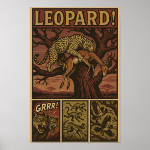 Poster Leopard Predator Ambush Comédie