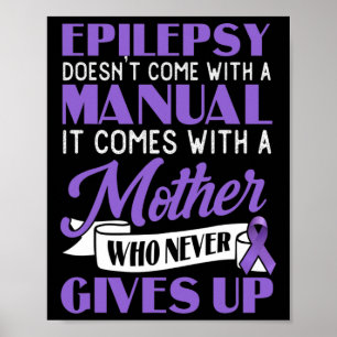 Poster L'épilepsie ne vient pas avec une épilepsie manuel