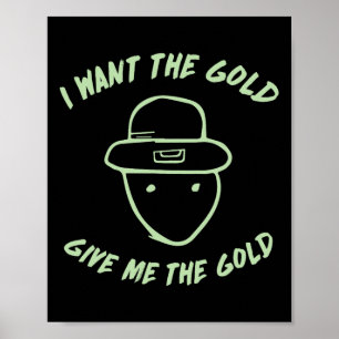 Poster Leprechaun Croquis Amateur Mème Irlandais Drôle St