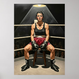 POSTER L'ÉPREUVE DE LA BOXEUSE