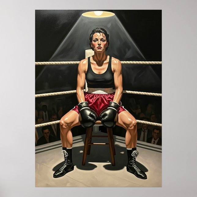 POSTER L'ÉPREUVE DE LA BOXEUSE (Devant)