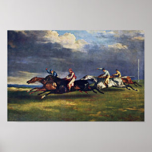 Poster L'Epsom Derby De Géricault Jean Louis Théodore (