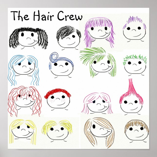 Poster L'Équipage Des Cheveux (Devant)