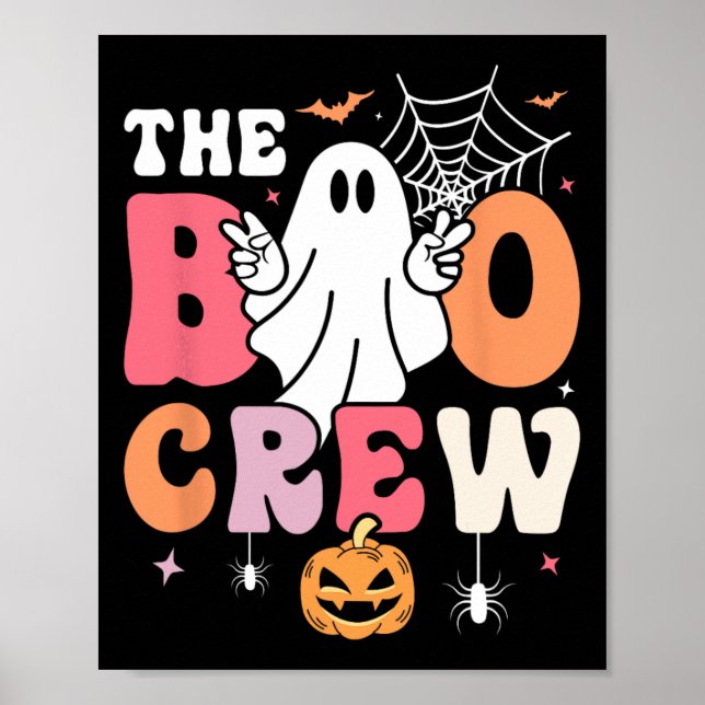Poster L'Équipe De Boo Halloween Ghost Trick Ou Treat Squ (Devant)