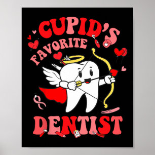 Poster L'équipe dentaire de la Saint-Valentin du dentiste