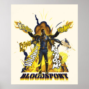 Poster L'équipe du suicide   Graphique d'action Bloodspor