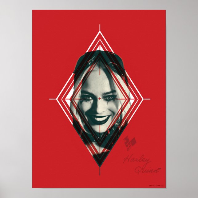 Poster L'équipe du suicide | Harley Quinn Diamond Target (Devant)