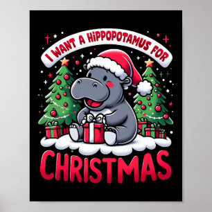 Poster L'équipe Hippopotame de Noël