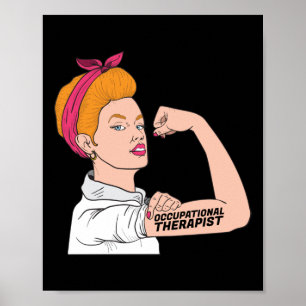Poster L'ergothérapeute Rosie Le Riveter