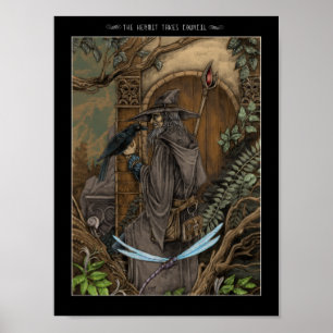 Poster L'ermite prend conseil