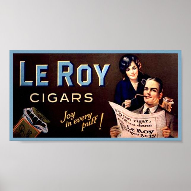 Poster Leroy Cigars (Devant)