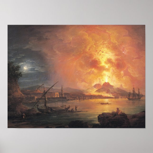 Poster L'éruption du Vésuve (Devant)